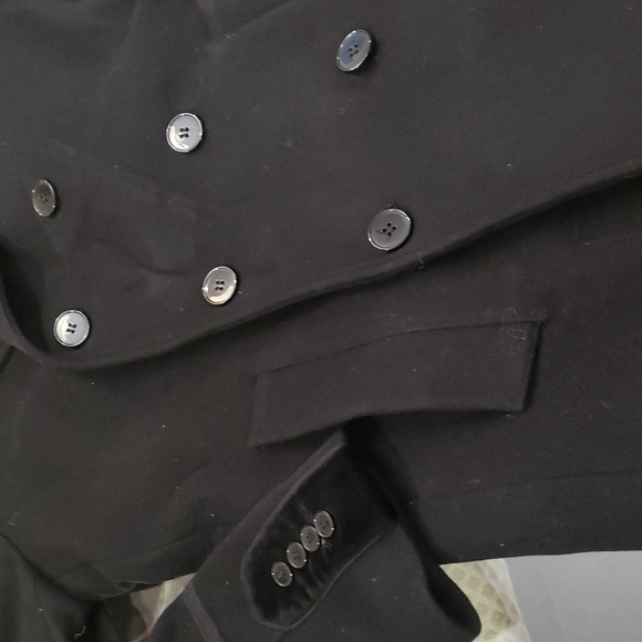 The KOOPLES WOOL & CASHMERE BLEND DOUBLE BREASTED TRENCH COAT NEW - Picture 6 of 12